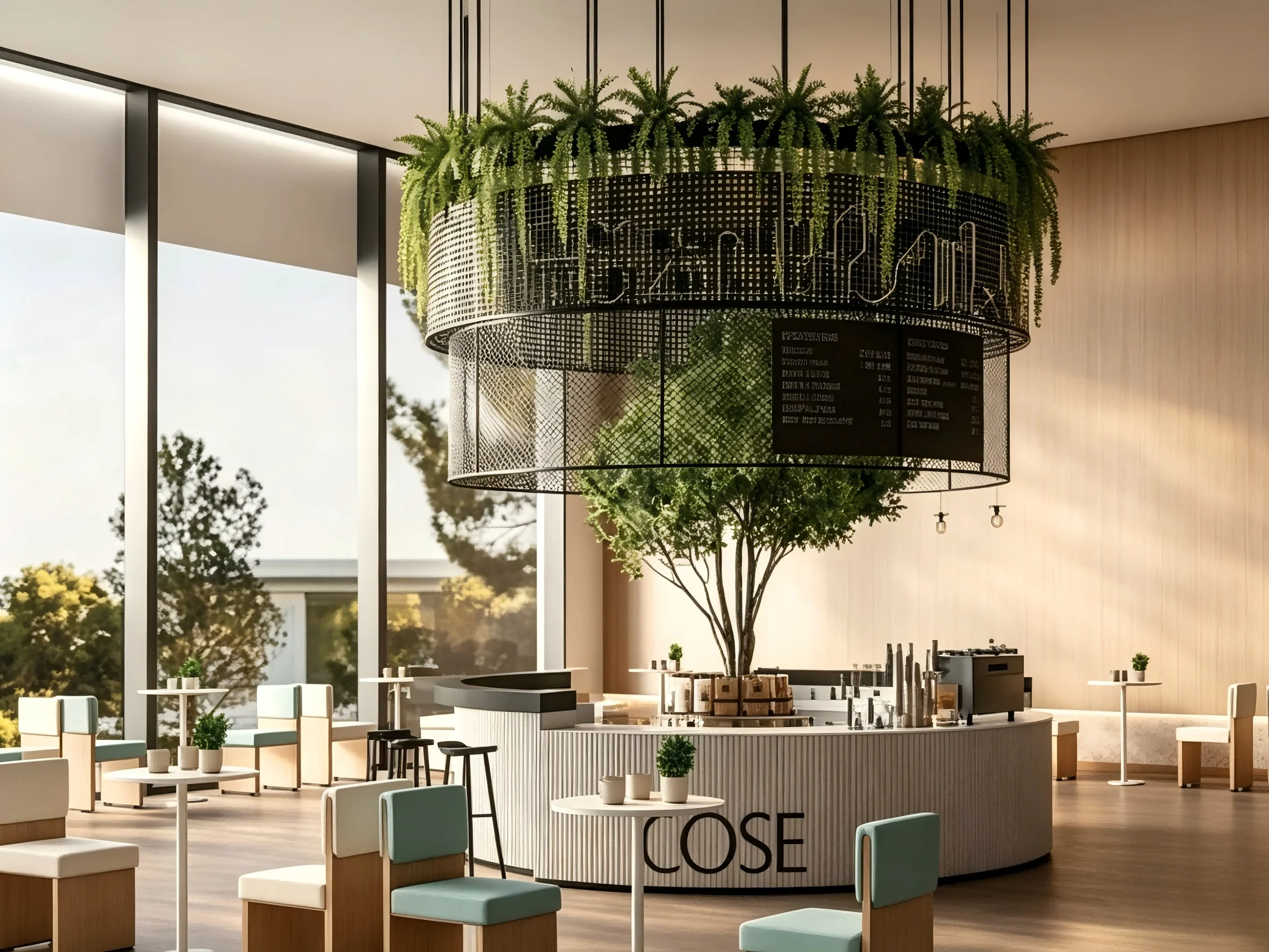 Luxury Nordic Coffee Shop Interior Design | Modular Café Bar Counter & Wood Stone Retail Store Fit Out Solutions