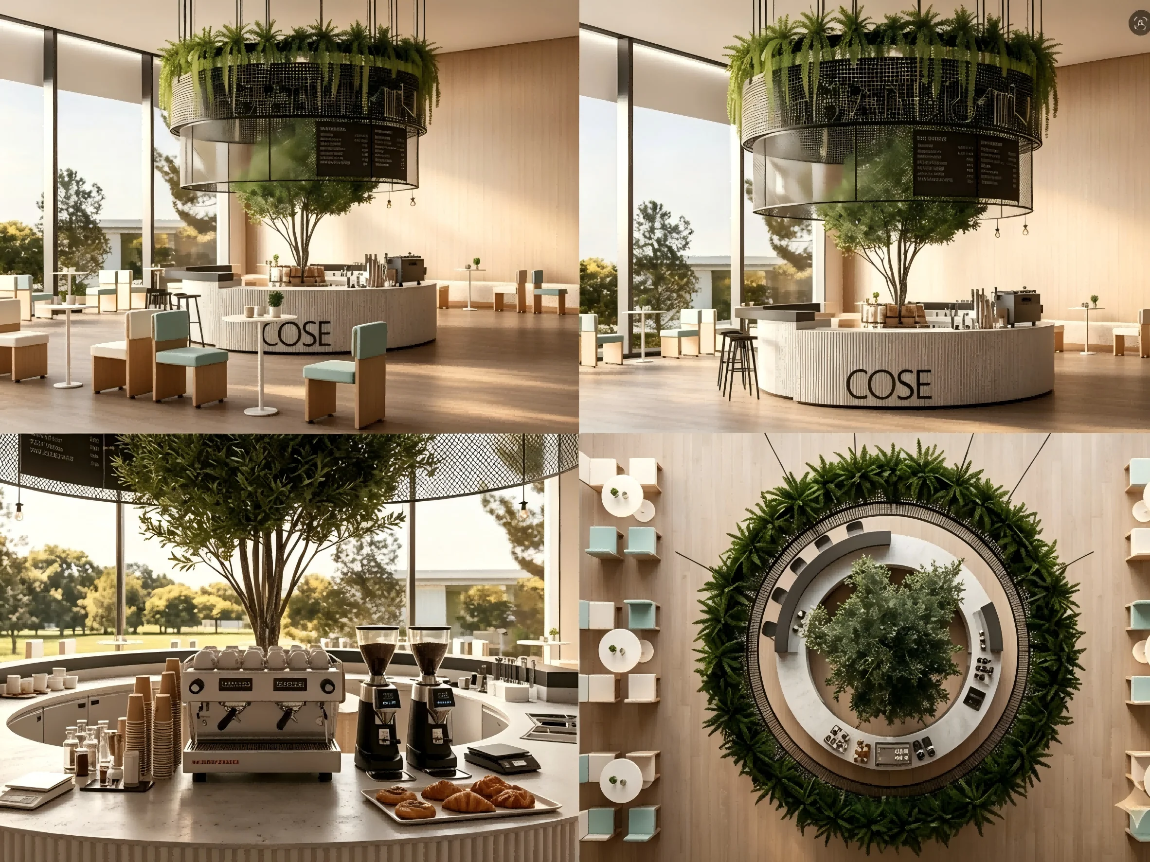 Luxury Nordic Coffee Shop Interior Design | Modular Café Bar Counter & Wood Stone Retail Store Fit Out Solutions